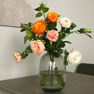 Roses artificielles Yihua Floral Art, 62 cm, fleurs en soie, style romantique et simple, pour la décoration de table de salon - Product Image 1