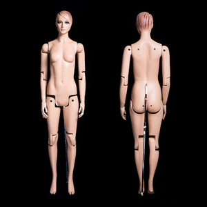 FM01WEG Mannequin féminin articulé intégral avec articulations mobiles, modèle de tête abstraite en forme <span class=keywords><strong>d</strong></span>'œuf poseable pour vitrine de boutique - Product Image 5