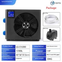 Refroidisseur d'eau 1HP 220V Cold Plug Ice Bath Cooler Water Tank Shrimp Aquarium Fish Tank Chiller