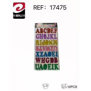 Foam Letter Stickers Alphabet A-Z Colorful 12Pcs Pack For Crafts And Decorations - Product Image 3