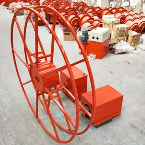 Large Strength Motor Driven Spring Loaded Type Elastic Retractable Cable Reel Drum For Crane