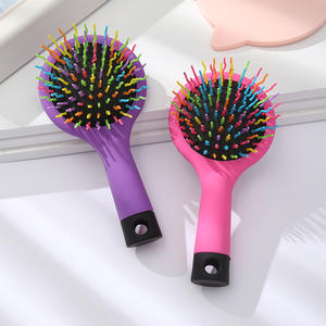 <span class=keywords><strong>Cepillo</strong></span> de <span class=keywords><strong>pelo</strong></span> pequeño de viaje con punta de <span class=keywords><strong>bola</strong></span> para niños, <span class=keywords><strong>cepillo</strong></span> desenredante <span class=keywords><strong>rizado</strong></span>, <span class=keywords><strong>cepillo</strong></span> de <span class=keywords><strong>pelo</strong></span> de arcoíris con espejo - Product Image 2