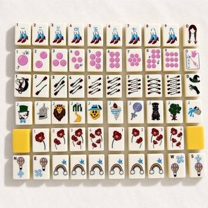 Fichas <span class=keywords><strong>de</strong></span> Mahjong Americanas con Temática del <span class=keywords><strong>Mago</strong></span> <span class=keywords><strong>de</strong></span> <span class=keywords><strong>Oz</strong></span>, Juego <span class=keywords><strong>de</strong></span> Mahjong Americano Clásico con Historia <span class=keywords><strong>de</strong></span> Cuentos, Fichas <span class=keywords><strong>de</strong></span> Mahjong Arcoíris Blancas y Ruby Slipper - Product Image 1