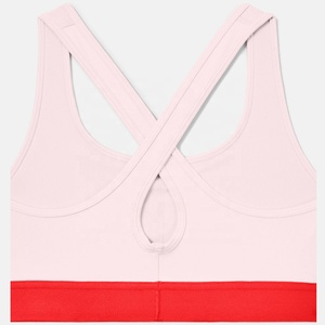 Sujetador Deportivo de Nylon 100% para Mujer, Color Sólido, Diseño Cruzado en la Espalda, Cuello en V Profundo, Ideal para Entrenamiento, Running, Gimnasio y Yoga - Product Image 4