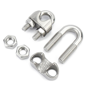 Collier de serrage pour câble en acier au carbone DIN741, collier de serrage en acier inoxydable 304 pour connexion d'extrémité de câble - Product Image 2