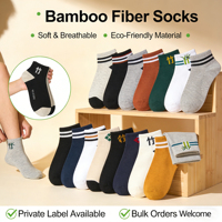 Chaussettes de course en fibre de bambou personnalisées avec logo, respirantes, anti-odeur, séchage rapide, pour athlétisme, randonnée, sports de plein air, OEM ODM