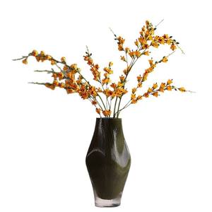 Jarrón de Vidrio Verde Oscuro Moderno, Exquisito y Creativo Jarrón Decorativo de Vidrio - Product Image 5