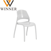 Chaise de salle à manger empilable en polypropylène imperméable ergonomique au prix d'usine pour restaurant, salle de réunion, salle d'étude pour étudiants
