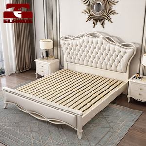 Juego de muebles de dormitorio personalizado, <span class=keywords><strong>cama</strong></span> doble de almacenamiento, color champán dorado, <span class=keywords><strong>Continental</strong></span> - Product Image 4