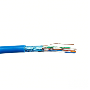 Câble réseau extérieur avec messagerie F/UTP Cat5e pour vente en gros, câble LAN FTP Cat5E 4 paires en acier 24AWG Ethernet - Product Image 2