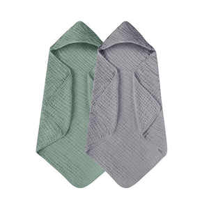 Offre Spéciale 90*90 Swaddle à capuche 6 couches en coton tissé <span class=keywords><strong>serviette</strong></span> de bain à séchage rapide couverture de maternité exclusive <span class=keywords><strong>pour</strong></span> enfants bébés - Product Image 4