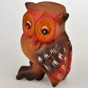 Винтажный Деревянный инструмент, Сова, ремесла, забавный детский свисток, игрушка, различные места, деревянная сова, ремесла, украшение - Product Image 6