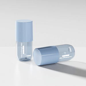 New tùy chỉnh <span class=keywords><strong>Pet</strong></span> rỗng Chai Xi lanh Lotion container với nắp đậy đầy đủ cho chăm sóc cá nhân - Product Image 4