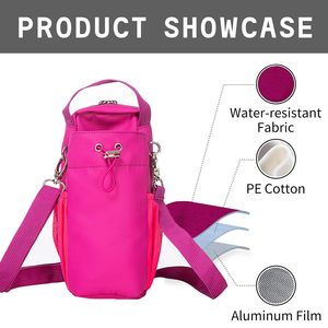 Magnetic Crossbody Gym Bag <b>Water</b> <b>Bottle</b> Holder Waterproof Sling Bag for Men and Women with Phone Pockets Handle Shoulder <b>Strap</b> - Product Image 2
