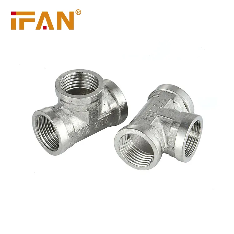 Ifan Factory Directly Supply Stainless Pex Tee Fitting Stainless Steel Pipe Fittings