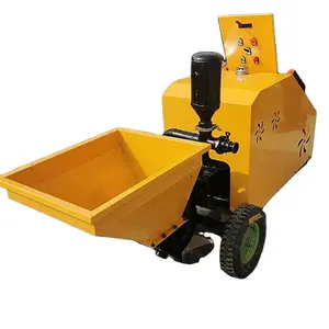 Electric concrete mortar spraying pumping mortar spray plaster rendering machine cement mortar plastering spraying machine for s