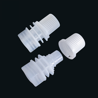 Bouchon en plastique PE de 8,6 mm à double fente pour assaisonnement alimentaire, avec bec verseur, étanche, recyclable et respectueux de l'environnement