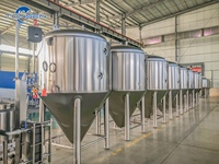 Équipement de Fermentation de Bière Artisanale 2000L 5000L 10000L – Grands Fermenteurs Coniques en Acier Inoxydable 304 pour Stockage de Bière