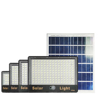 Projecteur LED Solaire Haute Puissance 100W 300W à Alimentation Directe Usine, Étanche IP65, Lampe de Rue à Télécommande Dämpleine Jour/Dämpleine Nuit pour Jardin