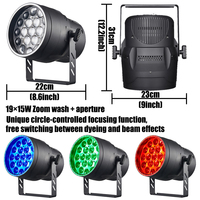 Projecteurs à faisceau RGBW 4-en-1 300W avec zoom et contrôle DMX512, CRI 90, IP20, durée de vie de 30 000 heures pour discothèque, scène, KTV et DJ