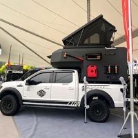 Caisse de camping robuste pour pick-up, jusqu'à 4 personnes, taille personnalisée acceptée, toutes saisons, unité de camping en gros pour pick-up