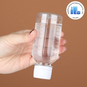 도매 150ml PET 플라스틱 화장품 눈금 표시 투명 병, 스크린 인쇄 - Product Image 3