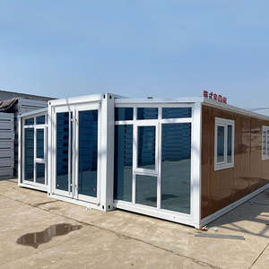 Maison de conteneur pliable préfabriquée à panneaux sandwich trois-en-un au design moderne, chambre, salon, salle de bain, hôtel - Product Image 3