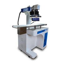 Machine de marquage laser à fibre de positionnement automatique CCD Visual de plaque de ligne d'assemblage de matériel et de produits métalliques