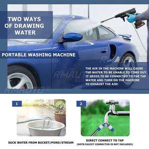 1500W Cordless High Pressure Car Washer 2 Type <b>Cleaner</b> Washing <b>Spray</b> Gun Electric Water Gun Foam Machine for Makita 18V Battery - Product Image 4