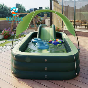 TopOne 2,1 M 2,6 M 3,05 M Piscina inflable familiar gruesa de gran tamaño con parasol - Product Image 2