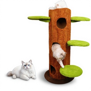 Árbol rascador y plataforma de juegos para gatos todo en uno, cama para gatos que ahorra espacio y serie de cuevas de juguete para árboles, para todas las estaciones. - Product Image 1