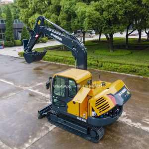 Mini-excavatrice Hyundai Hx80 d'occasion, fabrication coréenne, avec composants principaux, moteur et pompe, à vendre - Product Image 4