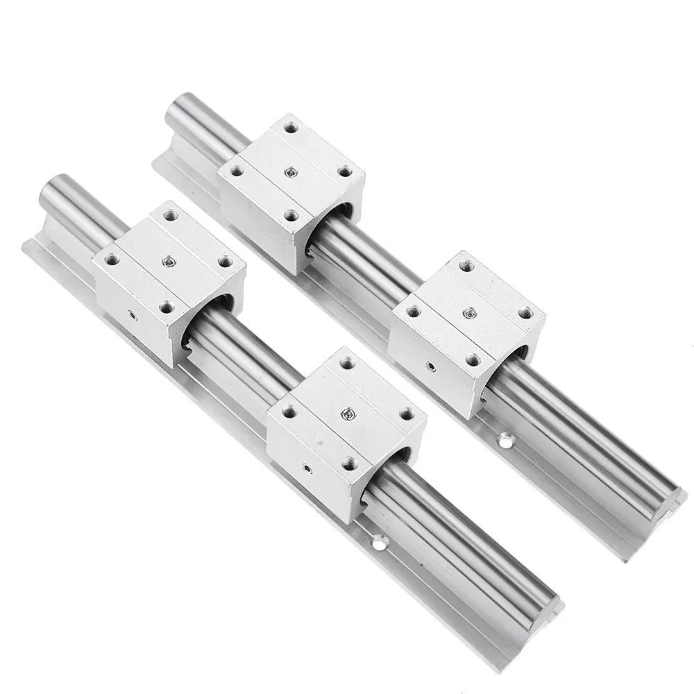 Linear Rail SBR 12 X Linear Guideway Rail 23.5 Inch 600mm And 4 X Bearing Blocks Square Type Carriage For Automated Machines