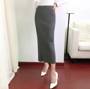 <strong>Ladies</strong> Fashion <strong>Skirt</strong> Autumn/<strong>winter</strong> Latest Design Knitted Women Long <strong>Skirts</strong> - Product Image 3
