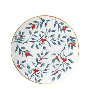Wholesale Tropical Vintage Style Turkish Bone China Dish Porcelain <b>Dinnerware</b> Party Plates - Product Image 5