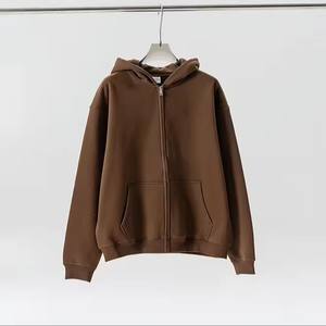 Designer 500 Gsm Heavy Cotton Zipper-Up Loose Fit <b>Hoodie</b> 100% Cotton Hooded Collar Winter Print Pattern Fashionable Cut and Sew - Product Image 5