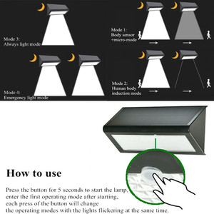 Luce Solare da Parete di Alta Qualità con 48 LED, Sensore di Movimento Radar e di Sicurezza - Product Image 5