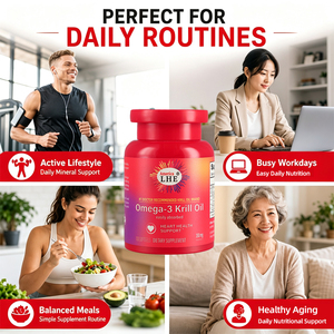 Huile de Krill Premium Shecome 350mg Oméga 3 en gélules molles pour femmes et hommes – Favorise la mobilité des articulations et la fonction mentale – 130 gélules - Product Image 2