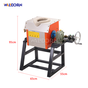Fourneau de fusion à induction de petite taille avec moteur pour l'analyse et les tests des métaux précieux, construction en acier inoxydable, haute productivité - Product Image 2