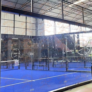 Venta al por mayor montado caliente-venta deportes Padel cancha panorámica Campi Da Padel con alta calidad y maravillosa pista de pádel - Product Image 2