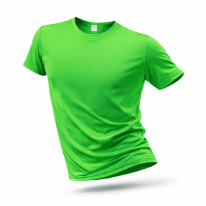 Bright Color Crew Neck Mens Sport Running Tee Shirt with Reflective Logo Customized - Product Image 2