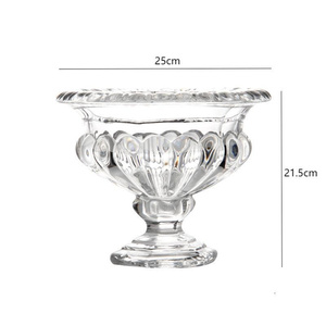 Luxury Event Wedding Centerpiece Home Decor Fruit Bucket Glass Crystal Tabletop <strong>Flower</strong> <strong>Vases</strong> - Product Image 4