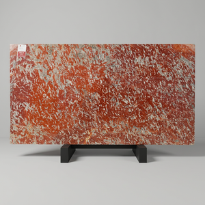 Pièce maîtresse élégante en marbre Breccia Pernice rose et rouge pour la décoration moderne de cuisines et salles de bain - Product Image 1