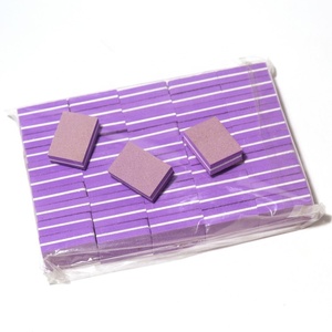 Karışık renkler Mini tırnak törpüsü bloğu 2 taraflı 100/180 Grit beyaz turuncu mavi mor pembe siyah kırmızı Mini sünger tırnak törpüsü - Product Image 5