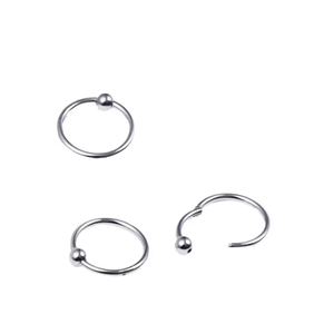ASTM G23 <span class=keywords><strong>in</strong></span> titanio anello con perline <span class=keywords><strong>in</strong></span> cattività anello con chiusura a sfera per <span class=keywords><strong>naso</strong></span> <span class=keywords><strong>in</strong></span> <span class=keywords><strong>argento</strong></span> placcato <span class=keywords><strong>Piercing</strong></span> al <span class=keywords><strong>naso</strong></span> a cerniera - Product Image 5