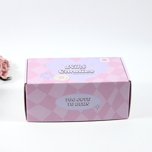 Hộp Thư sóng tùy chỉnh. Màu hồng giấy kraft cho quần áo vận chuyển hộp biểu tượng tùy chỉnh - Product Image 5