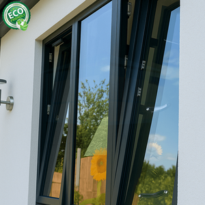 Guangdong Hommie Manufacturer Ventilation Solution Energy Efficient Double Tempered Glass Tilt Turn Aluminum <b>Window</b> - Product Image 1