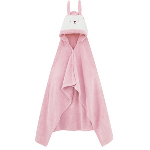 Serviette de bain à capuche pour enfants HeyBetter 100x140cm en polyester antimicrobien, douce et absorbante, pour usage domestique - Product Image 2