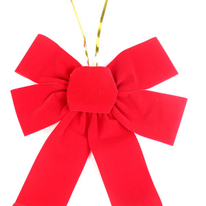 Lude Custom 9 ''lazo de cinta de terciopelo rojo de Navidad Lazo de cinta de regalo de moda <span class=keywords><strong>personalizado</strong></span> para <span class=keywords><strong>boda</strong></span> o vacaciones 10 unids/pack - Product Image 6