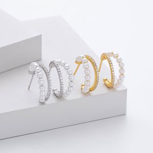 SPJ Heart Zircon <b>Hoop</b> Earrings S925 <b>Sterling</b> <b>Silver</b> Hypoallergenic Non-Tarnish Minimalist Elegant Fine Jewelry for Wedding Party - Product Image 2